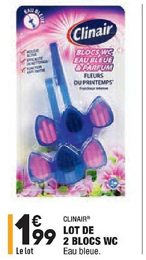 Lot De 2 Blocs Wc Clinair