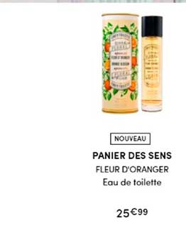 panier des sens fleur d'oranger eau de toilette