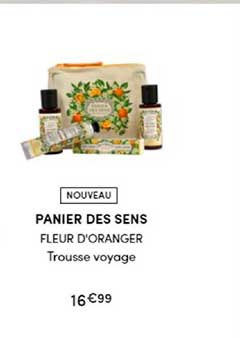 panier des sens fleur d'oranger trousse voyage