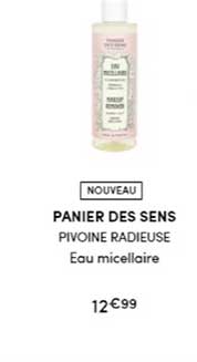 panier des sens pivoine radieuse eau micellaire