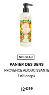 panier des sens provence adoucissante lait corps