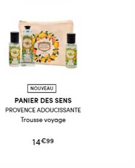 panier des sens provence adoucissante trousse voyage
