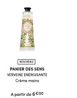 panier des sens verveine énergisante crème mains