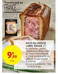 Pâté En Croûte Label Rouge