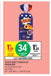 Pitch Goût Chocolat Pasquier