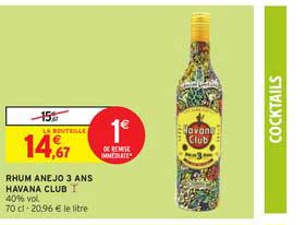 rhum anejo 3 ans havana club