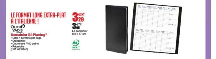 semainier bi planing quo vadis