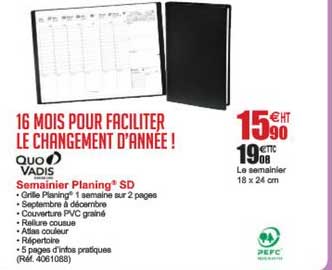 semainier planing sd quo vadis