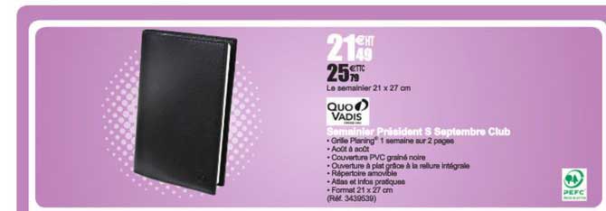 semainier président s septembre club quo vadis