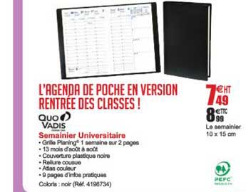 semainier universitaire quo vadis