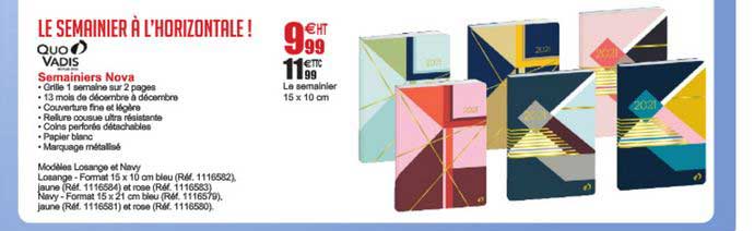 semainiers nova quo vadis