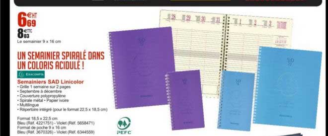 Semainiers Sad Linicolor