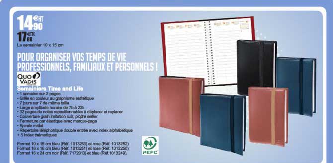 semainiers time and life quo vadis