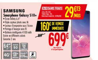 smartphone galaxy s10+ samsung