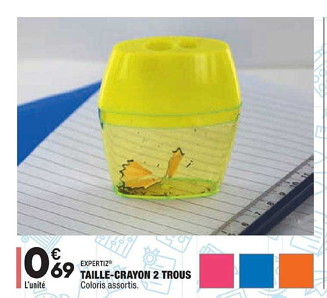 taille crayon 2 trous expertiz