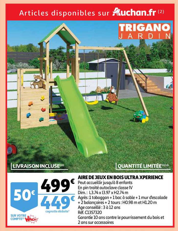 aire de jeux en bois ultra xperience