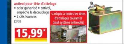 antivol pour tête d'attelage