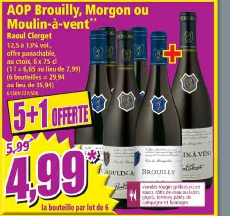 aop brouilly, morgon ou moulin-à-vent raoul clerget