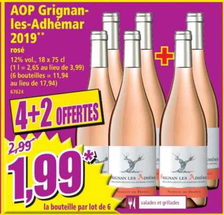 aop grignan-les-adhémar 2019 rosé