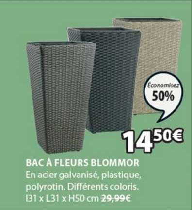 bac à fleurs blommor