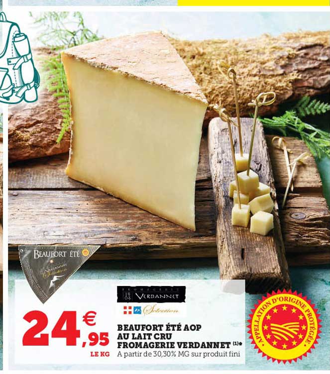Beaufort été Aop Au Lait Cru Fromagerie Verdannet