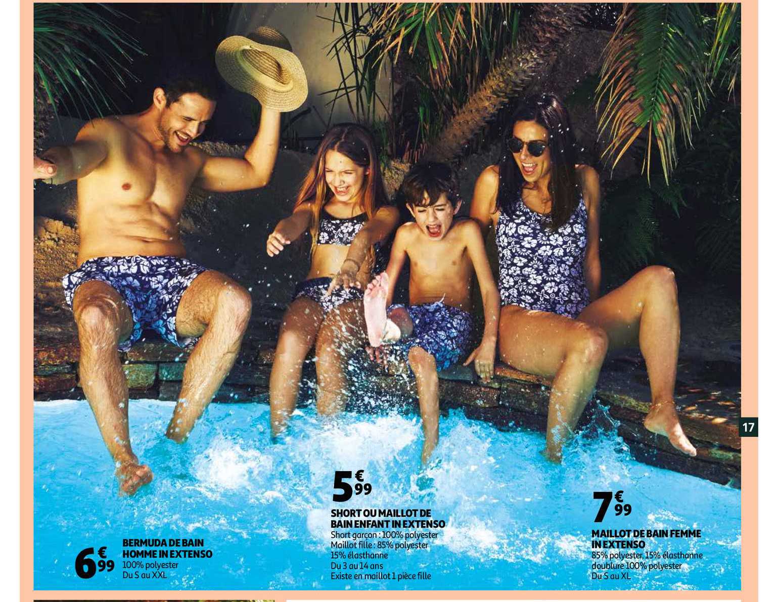 bermuda de bain homme in extenso, short ou maillot de bain enfant in extenso, maillot de bain femme in extenso