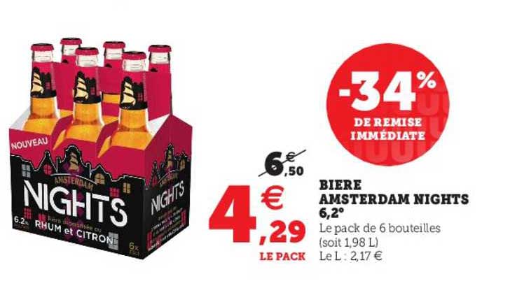 bière amsterdam nights 6,2°