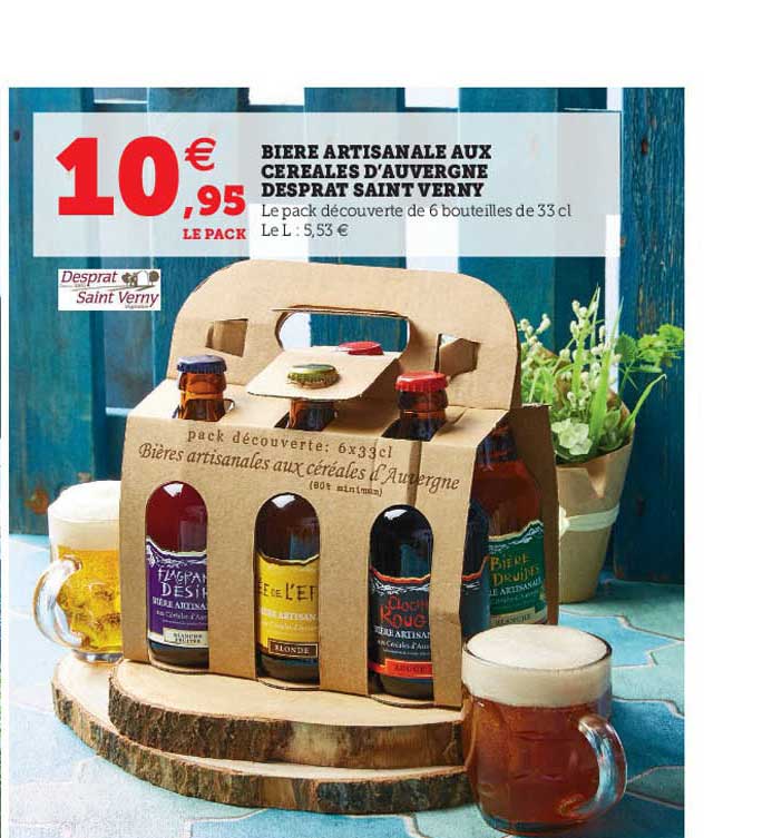 bière artisanale aux céréales d'auvergne despat saint verny