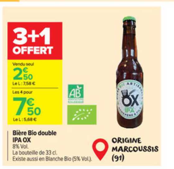 Bière Bio Double Ipa Ox