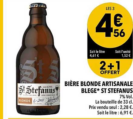 bière blonde artisanale blege st stefanus