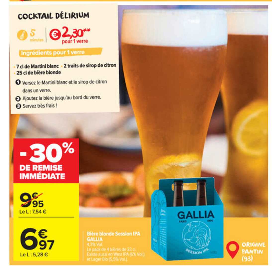 Bière Blonde Session Ipa Gallia