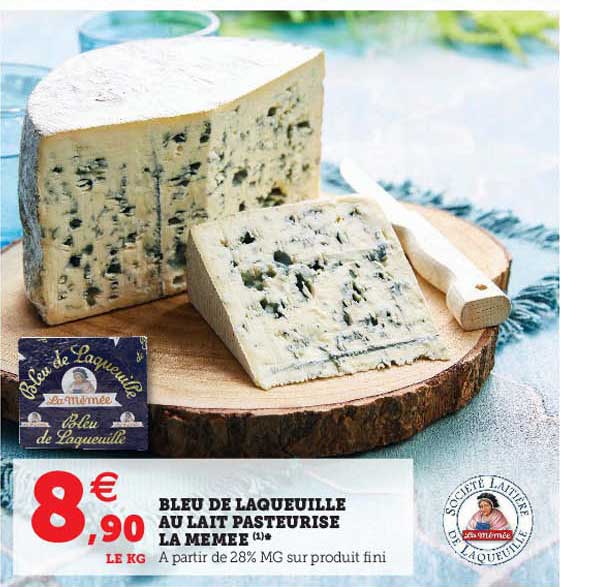 bleu de laqueuille au lait pasteurisé la mémée