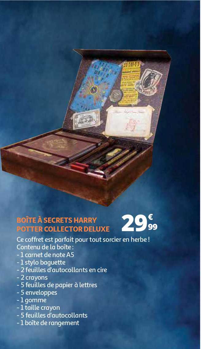 boîte à secrets harry potter collector deluxe