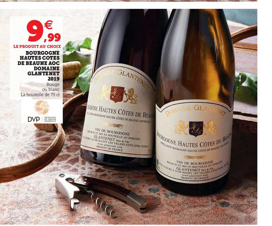 bourgogne hautes côtes de beaune aoc domaine glantenet 2019