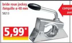bride roue jockey - béquille 48 mm