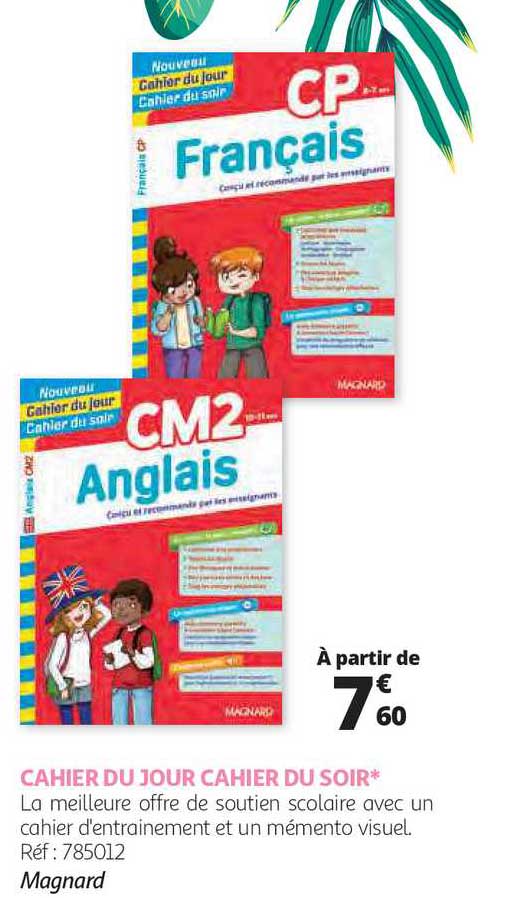 cahier du jour cahier du soir