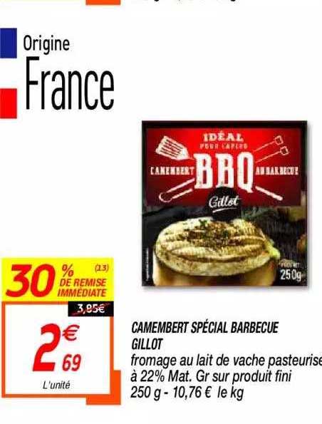 Camembert Spécial Barbecue Gillot