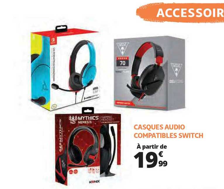 casque audio compatibles switch
