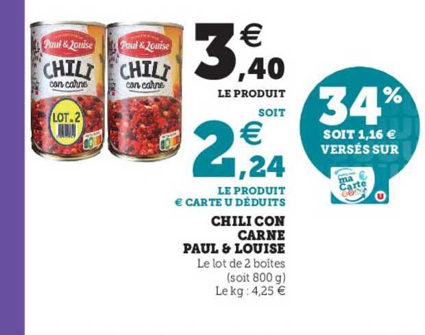 chili con carne paul & louise