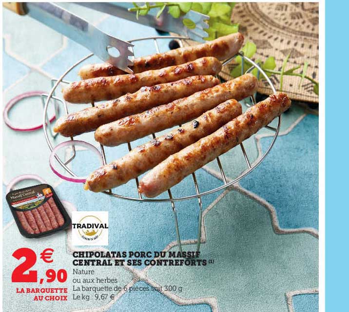 Chipolatas Porc Du Massif Central Et Ses Contreforts