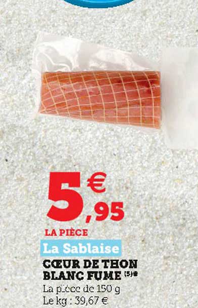 coeur de thon blanc fumé la sablaise