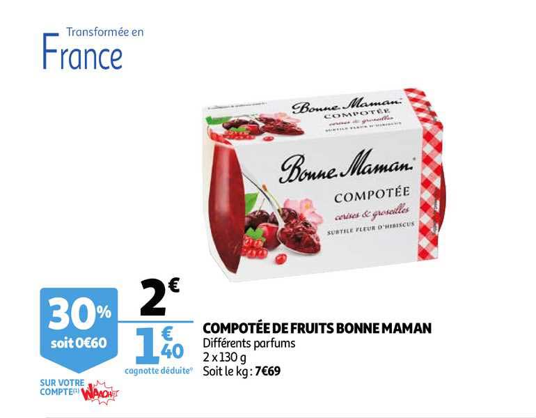 compotée de fruits bonne maman