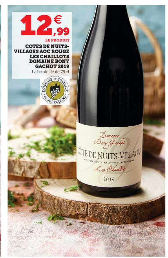 côtes de nuits-villages aoc rouge les chaillots domaine bony gachot 2019