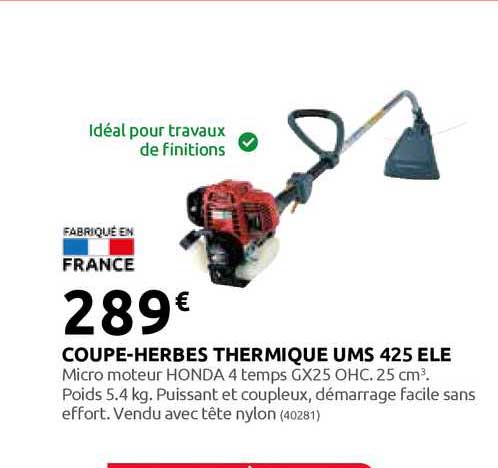 coupe-herbes thermique ums 425 ele