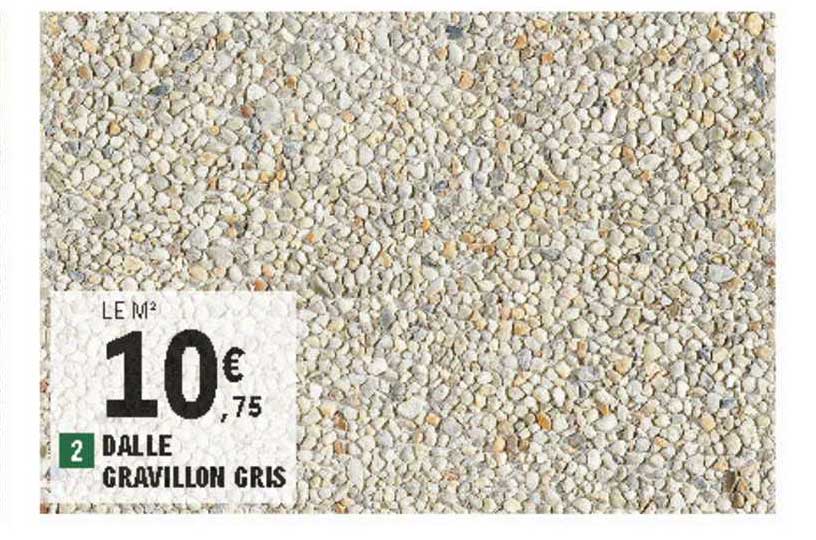 dalle gravillon gris