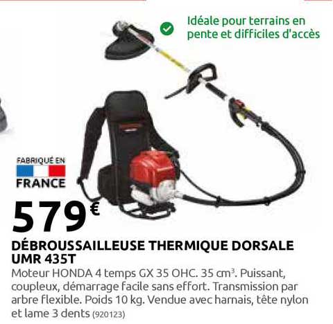 débroussailleuse thermique dorsale umr 435t
