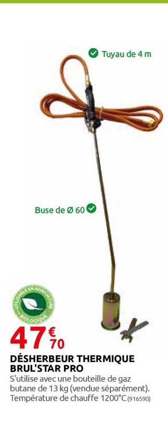 désherbeur thermique brul'star pro