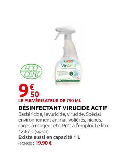 Désinfectant Virucide Actif