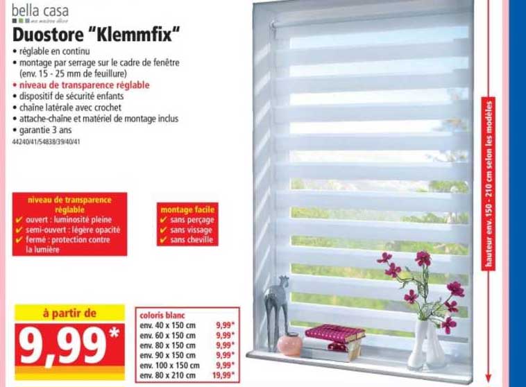 duostore "klemmfix" bella casa