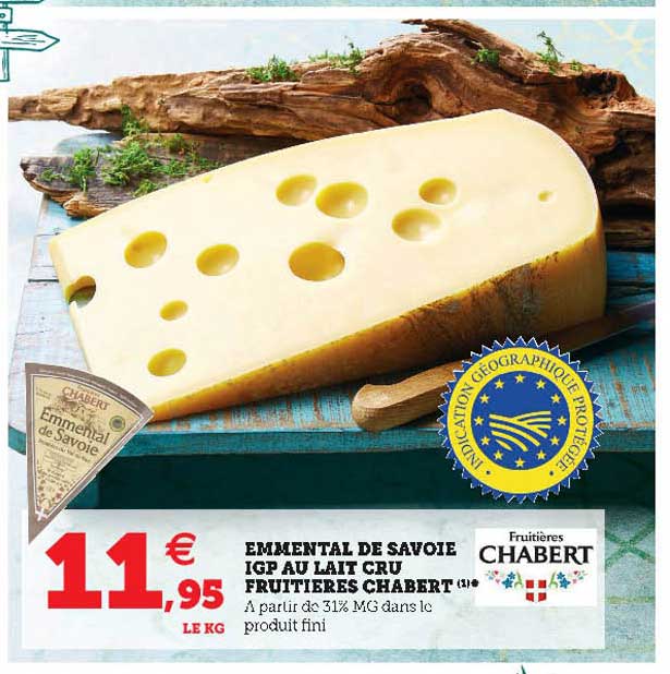 emmental de savoie igp au lait cru fruitières chabert
